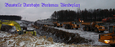 Baustelle Breitenau, Grenze, A 17